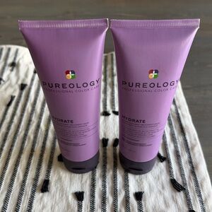 💜NEW💜 LOT OF 2 x Pureology Hydrate Conditioner in Purple tube 6.8 oz each NEW.